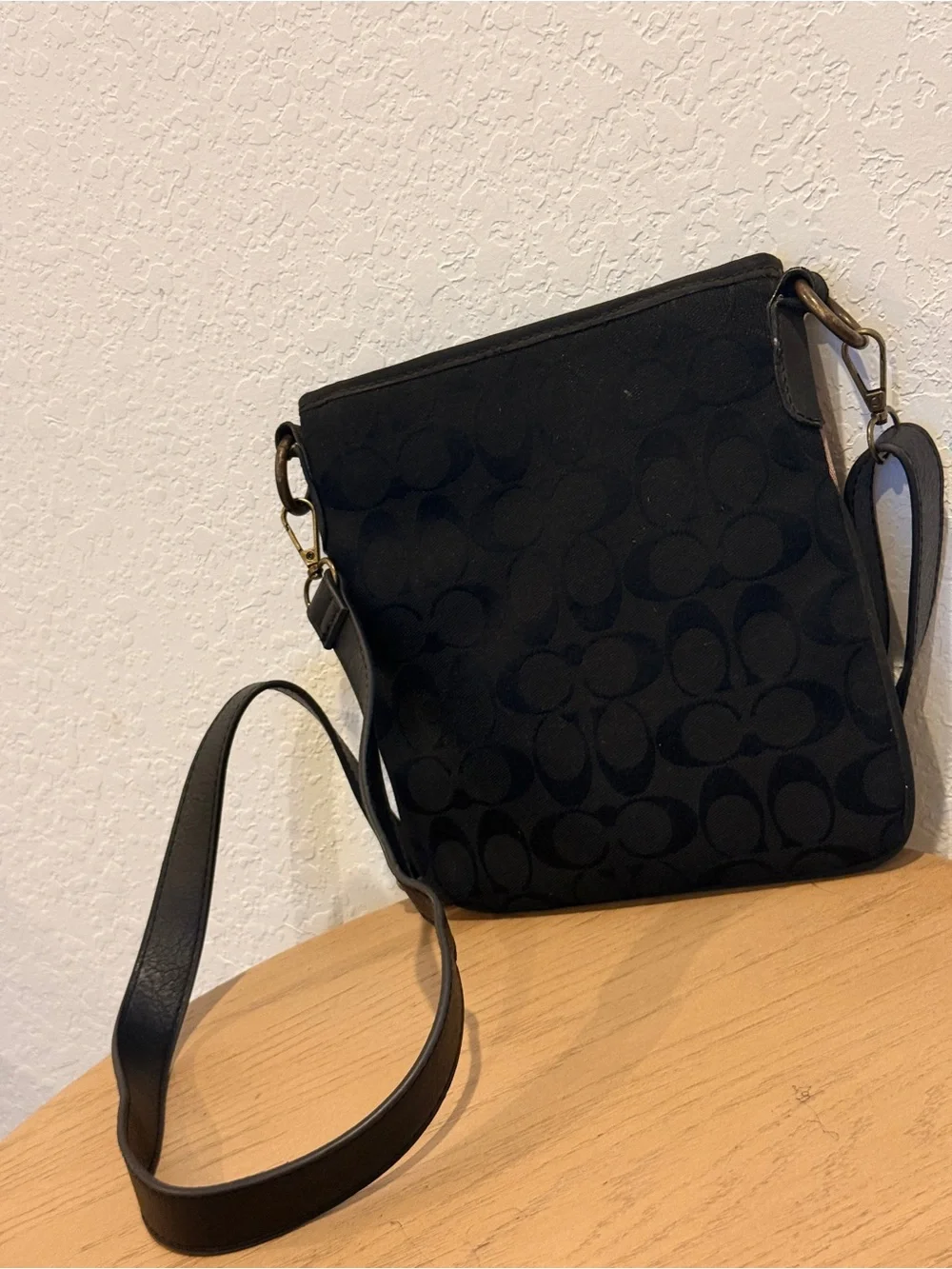 Coach Patchwork Crossbody in‎ Multi Patch Colors with Black Strap